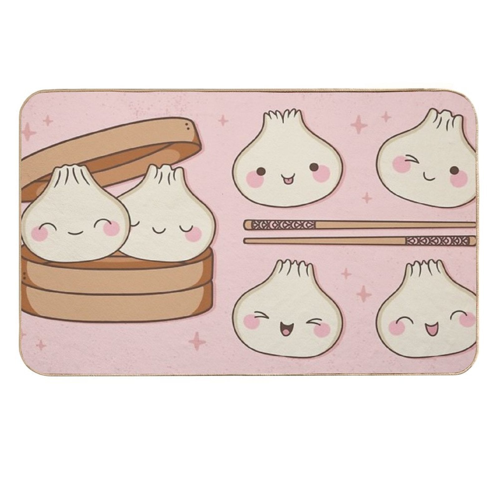 Xiaolongbao, Chinese Food Durable Bath Mat