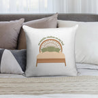 No Outside Clothes on My Bed Soft Durable Construction Throw Pillow