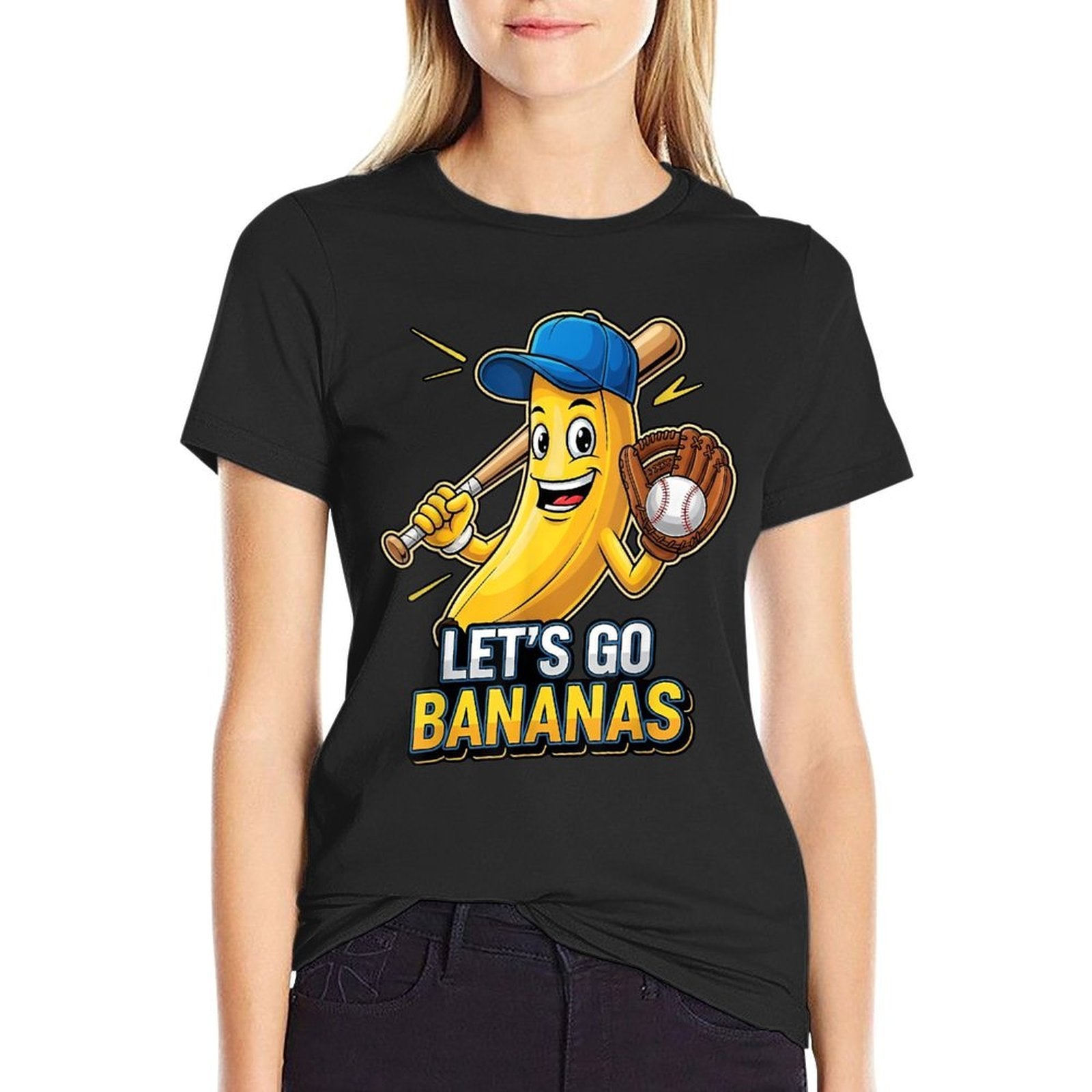 Funny Boys Bananas Gifts Merch Lets Go Bananas  Fade-proof Color T-Shirt
