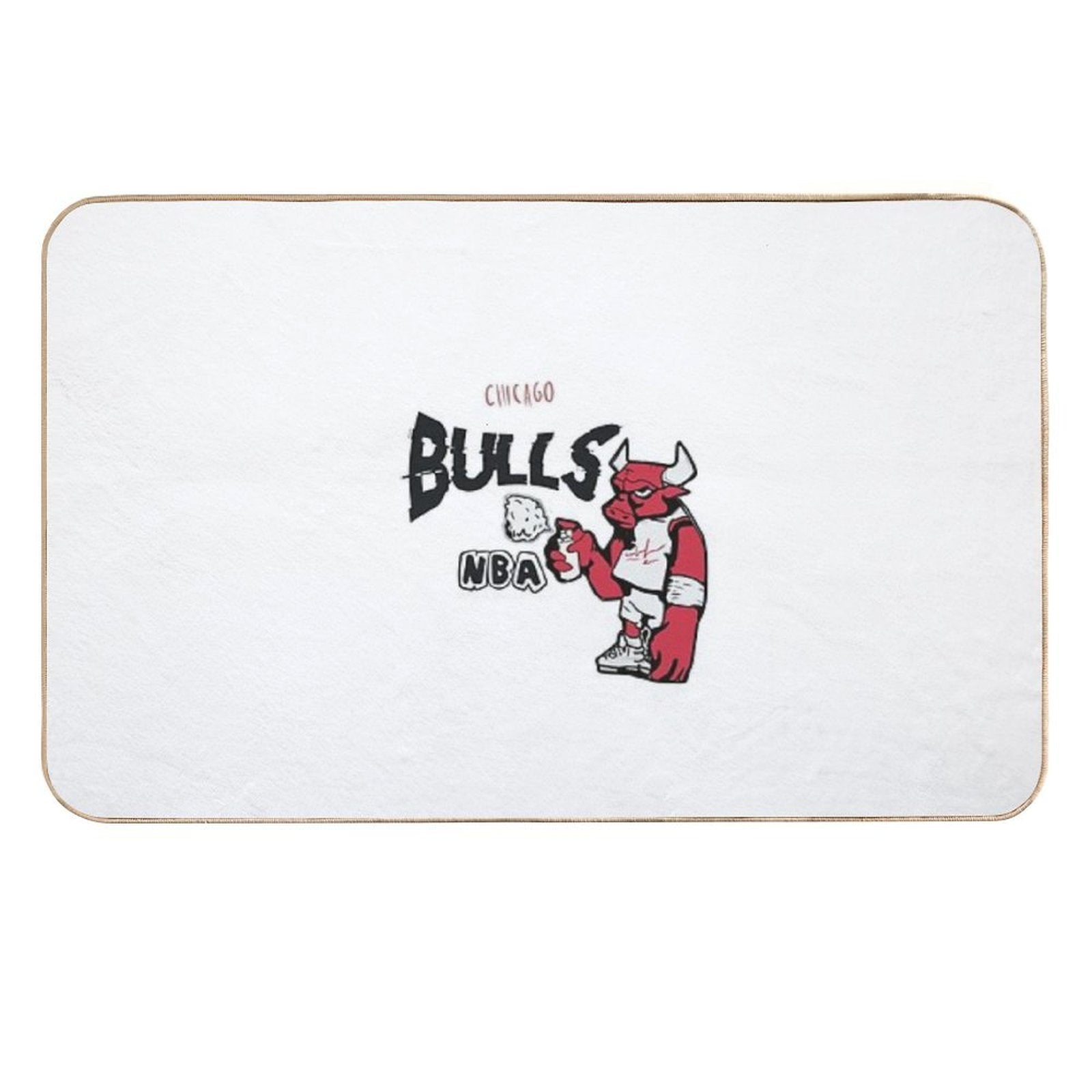 Graffiti Bull – Bulls Street Art Design  Non-Slip Bath Mat