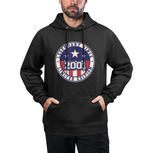21 Years Old Legendary Since 2001 21st Birthday Versatile Streetwear Hoodie
