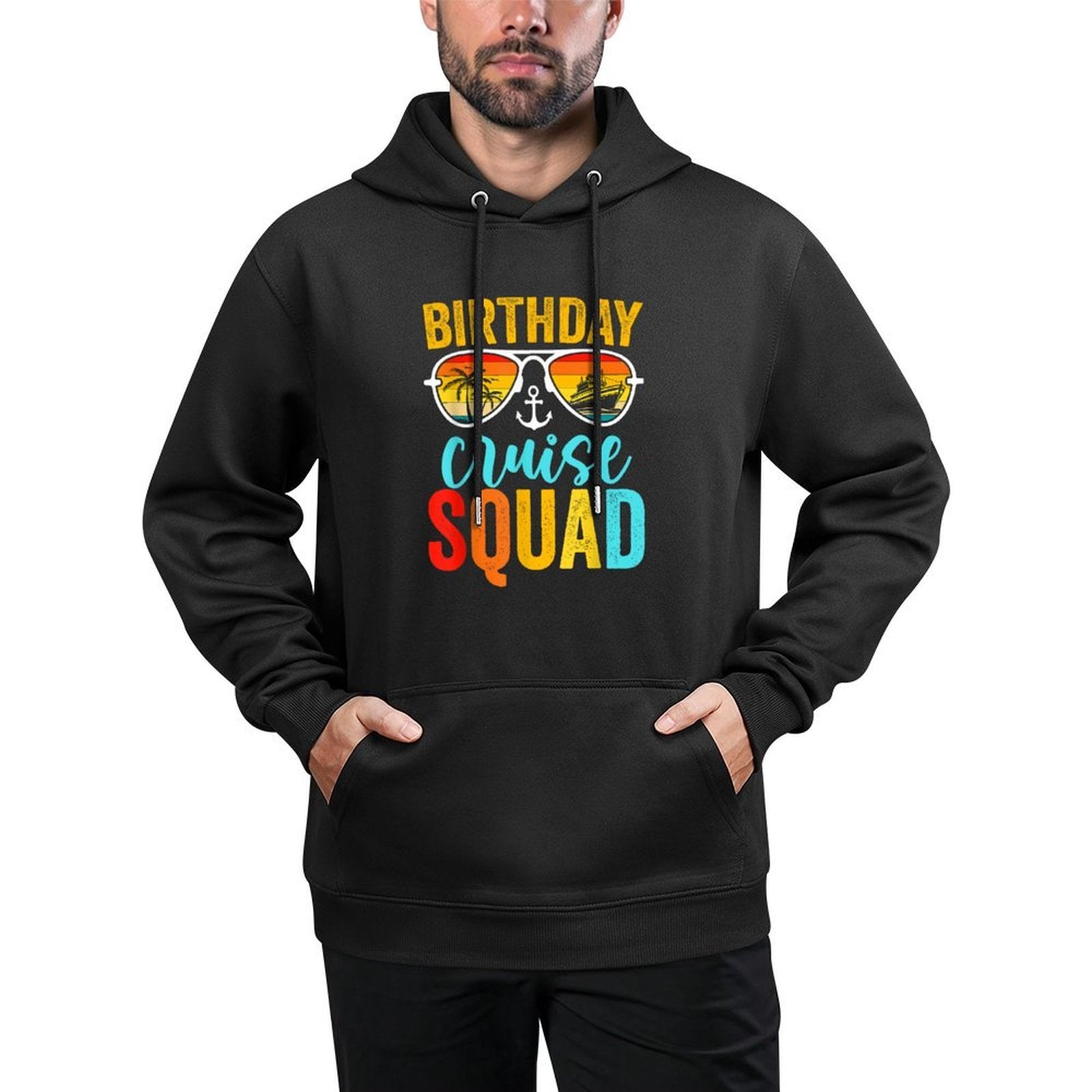 Birthday Cruise Squad 2025 Cruise Birthday Party Vacation Unisex Design Hoodie