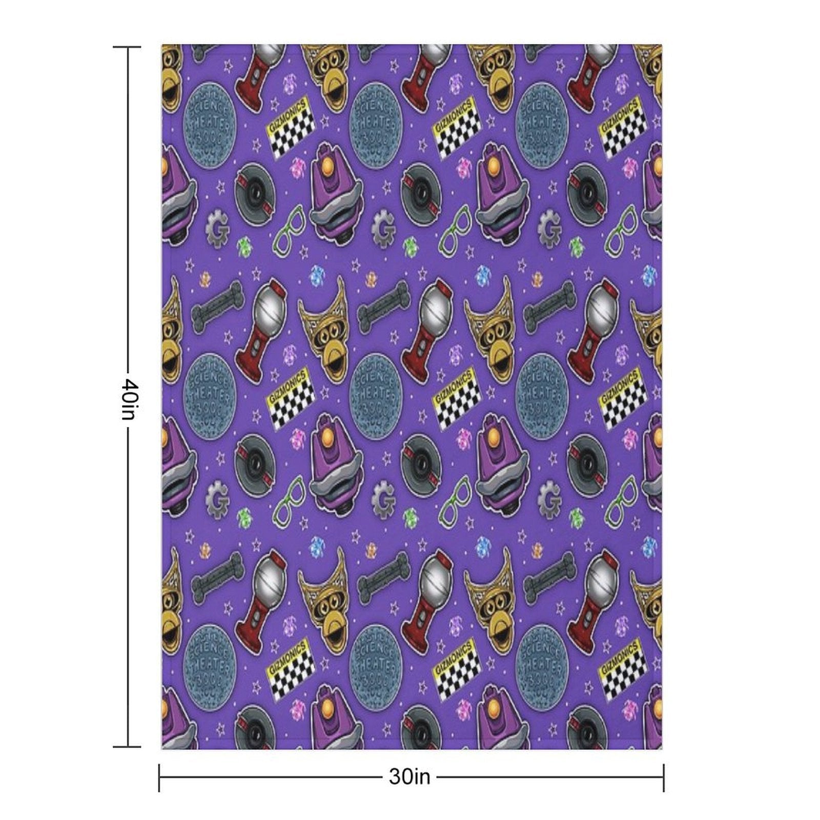 MST3K Pattern Durable Throw Blanket