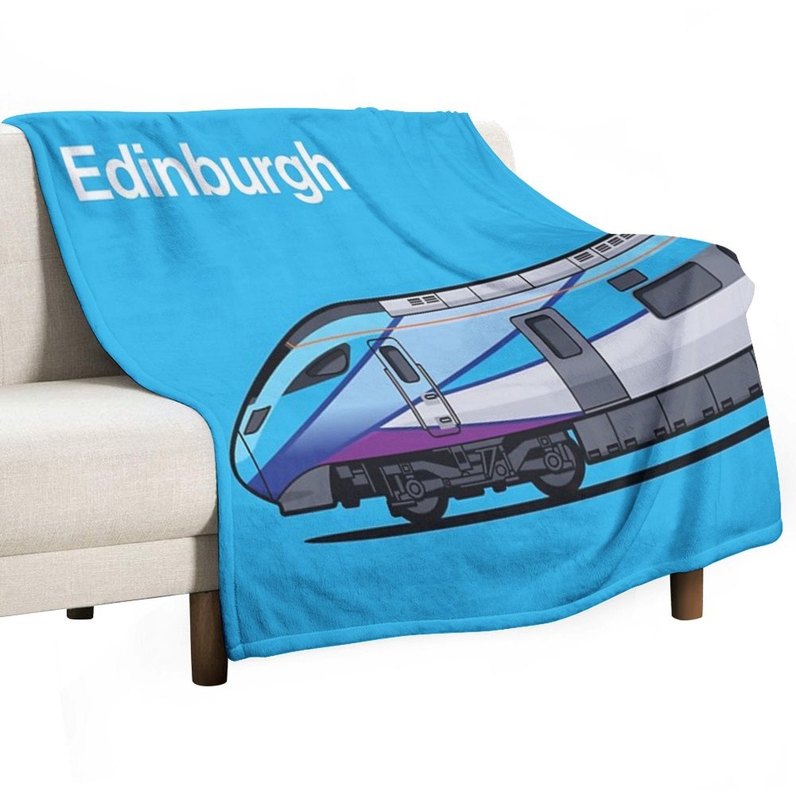 Edinburgh Class 802 World Train Side Scotland UK Compact Throw Blanket