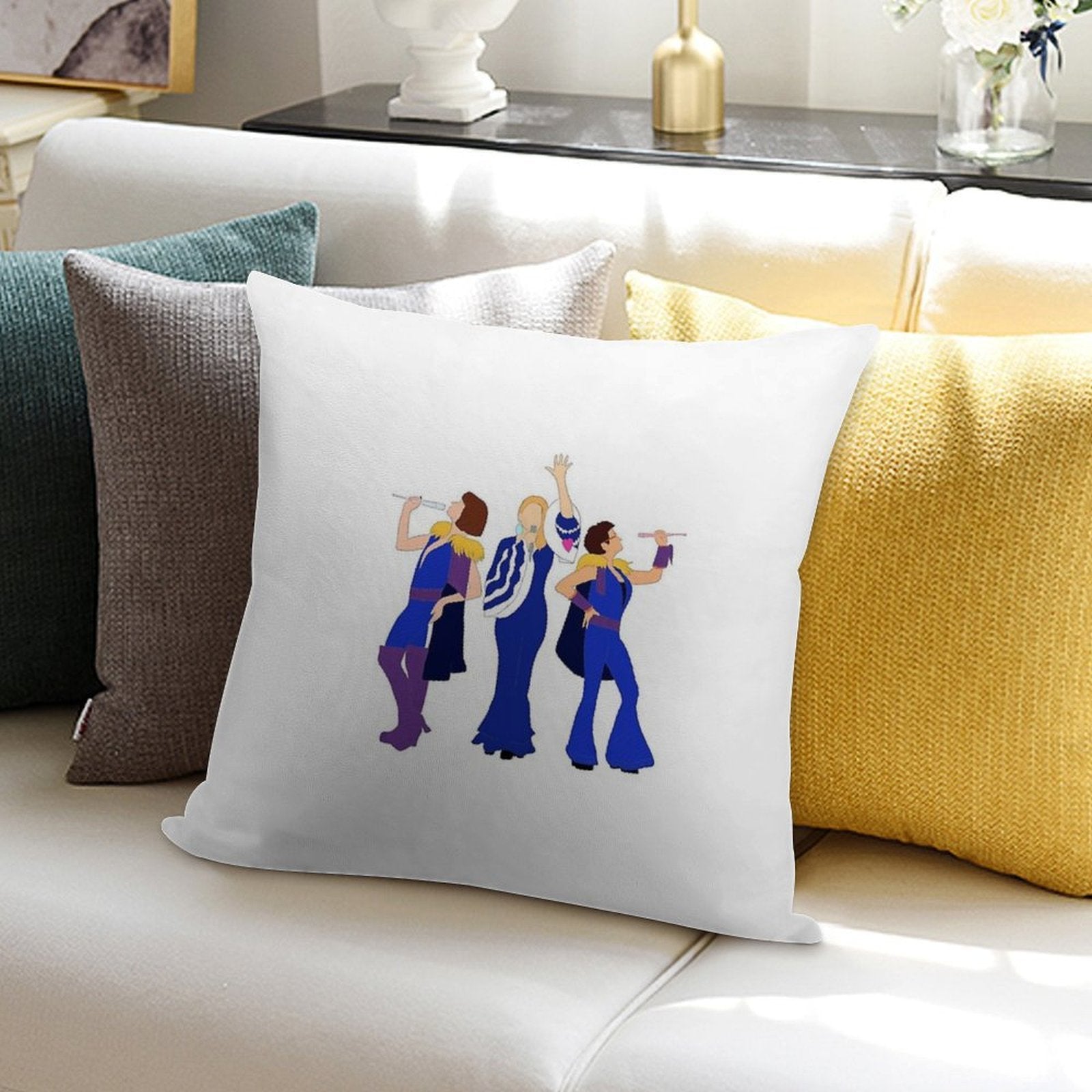 Donna And The Dynamos - Mamma Mia Soft Washable Throw Pillow