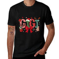 Christmas Bow Gigi Claus Reindeer Xmas Tree Cake Comfortable T-Shirt