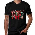 Christmas Bow Gigi Claus Reindeer Xmas Tree Cake Comfortable T-Shirt