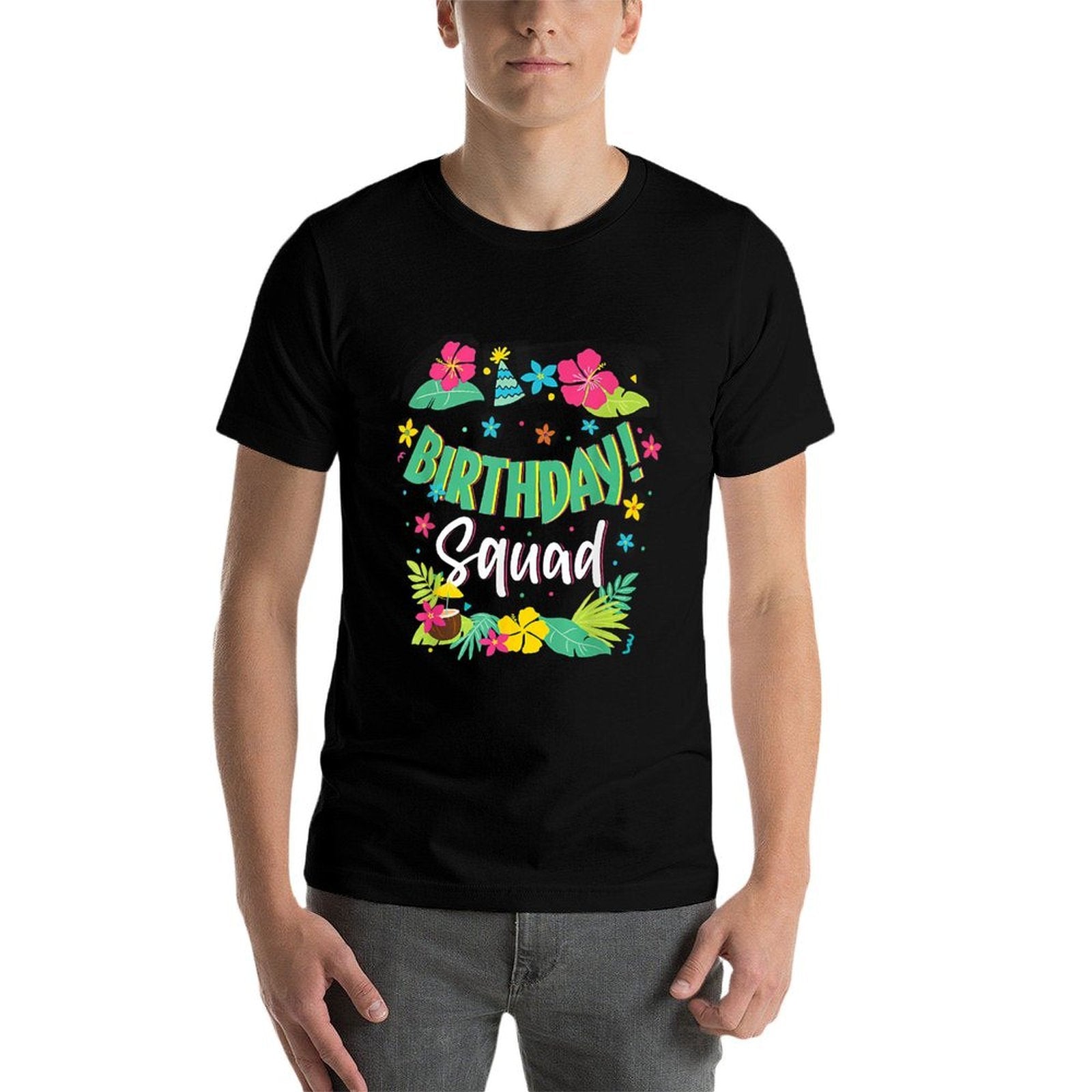 Funny Hawaii Birthday Squad Party Aloha Hawaiian Family  Affordable Price T-Shirt
