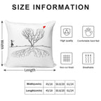Banksy Heart Tree Soft Durable Construction Throw Pillow