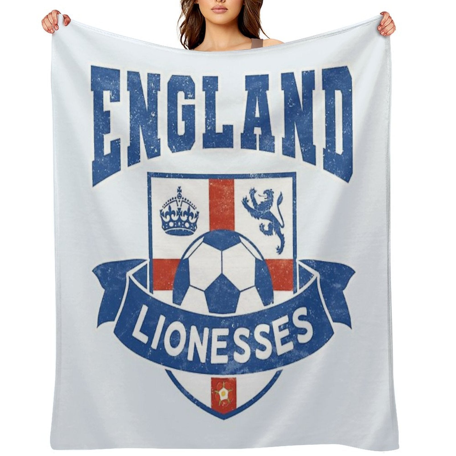 England Lionesses Football Badge (#04) All-season Throw Blanket
