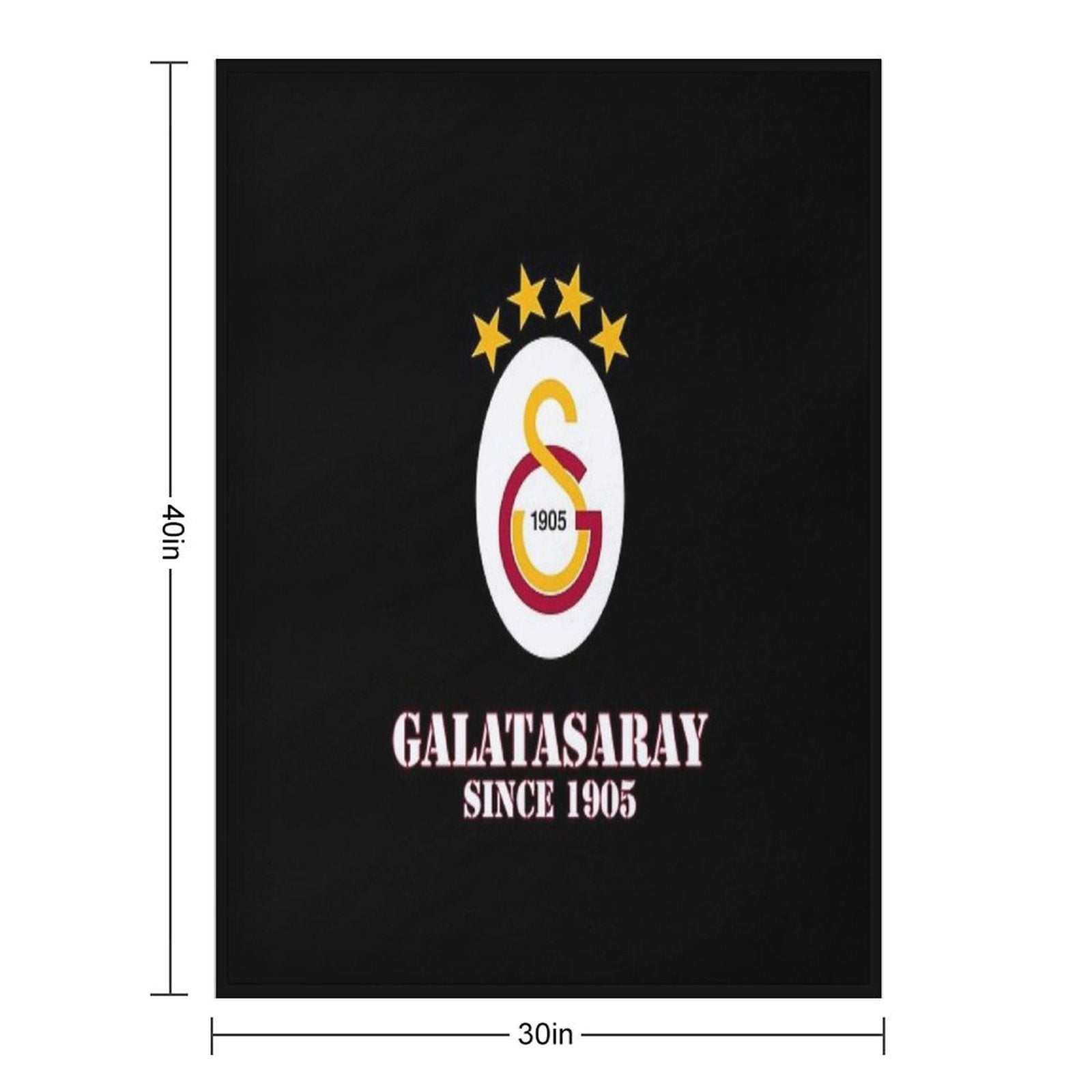GALATASARAY SPOR KULUBU Velvety-soft Throw Blanket