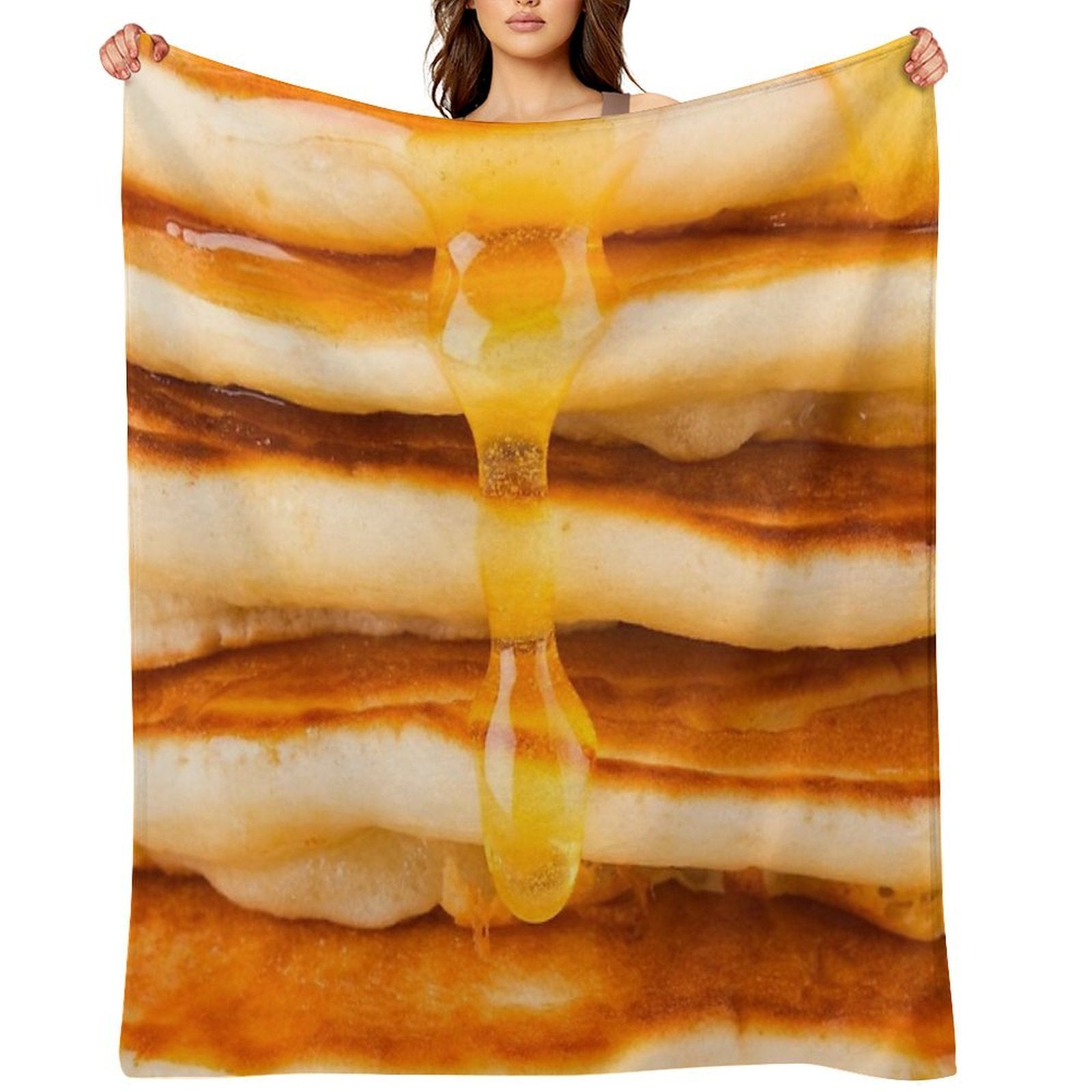 Pancakes Easy Care Throw Blanket