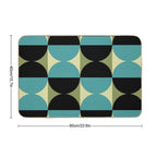 Mid Century Modern Geometric Abstract Pattern 737  Rapid-Drying Bath Mat