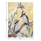 Kookaburra Magic Machine-washable Throw Blanket