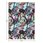 Graffiti Seamless Design. Urban Art. Comfort Throw Blanket