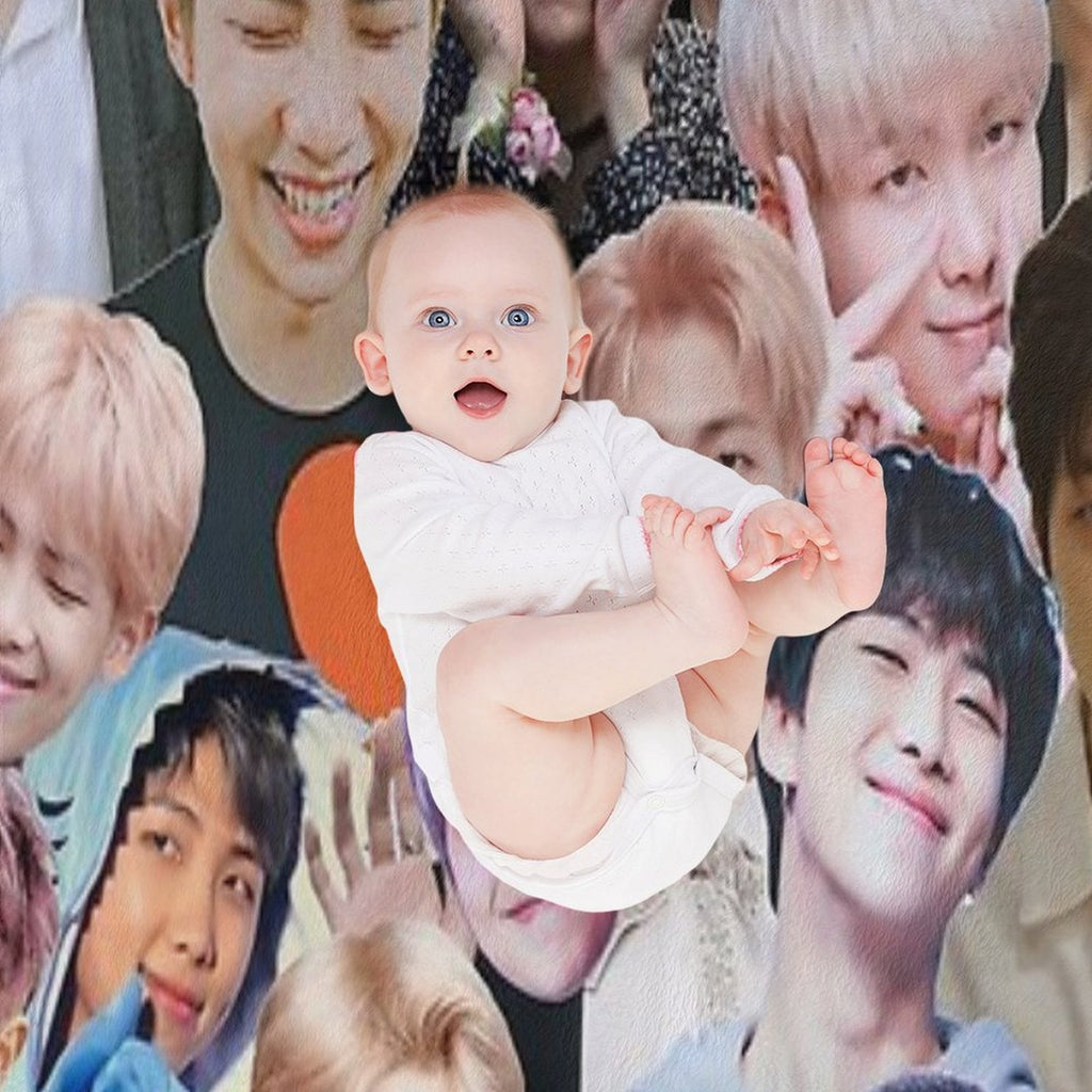 RM BTS Collage Anti-pilling Throw Blanket
