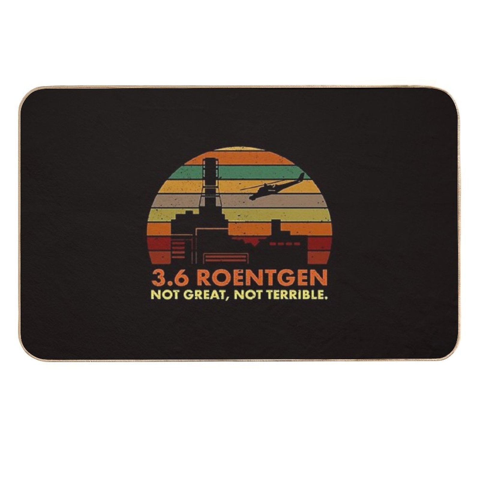 3.6 Roentgen Not Great, Not Terrible Retro Vintage  Easy To Clean Bath Mat