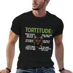 Tortitude Tortie Cat Lover Tortoiseshell Cat Owner  Heathered Texture T-Shirt