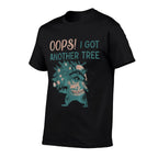 Oops I Got Another Tree Funny Raccoon Christmas Quote  Easy-care T-Shirt