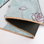 Relaxing Bath in Blue Tones  Repositionable Bath Mat