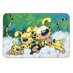 Marsupilami with Family Sleeping  Absorbent Bath Mat
