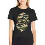 Vintage Santa Face Camouflage Christmas Xmas Camo Men Boys  Wrinkle-resistant T-Shirt