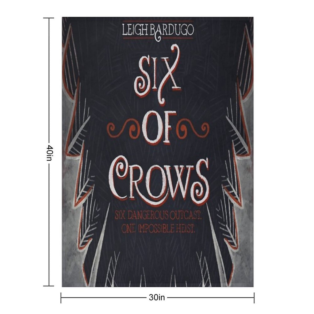 Six of Crows Book Cover Sustainable Throw Blanket