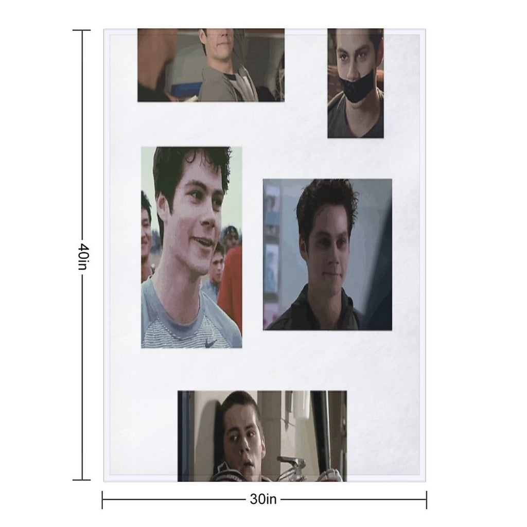Teen Wolf Stiles Sticker Pack Sustainable Throw Blanket