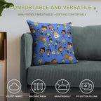Total Dramarama; Blue Soft Multiple Sizes Throw Pillow