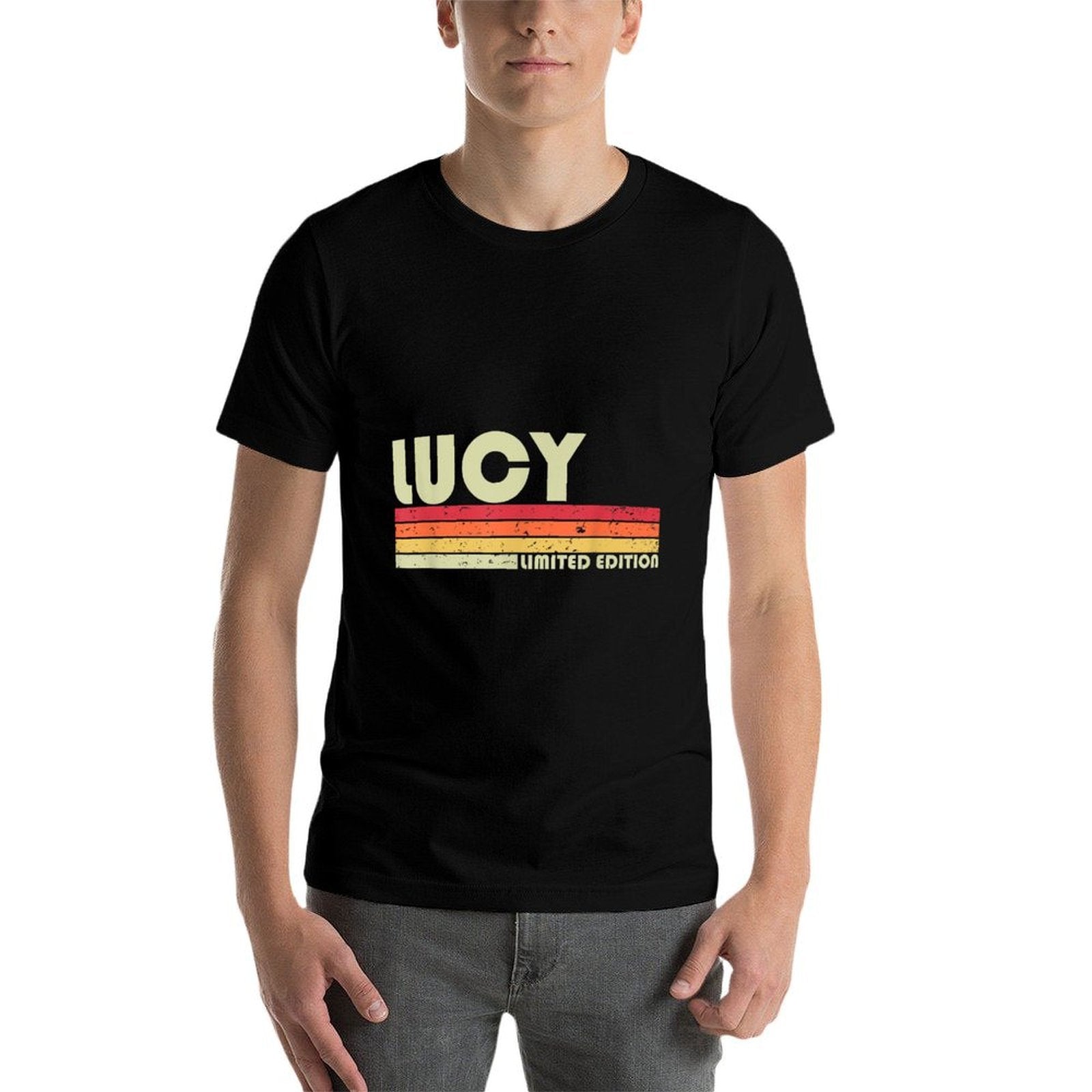 LUCY Gift Name Personalized Retro Vintage 80s 90s Birthday  Graphic-printed T-Shirt