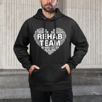 Rehab Team Physical Therapy Rehabilitation Awareness Week PT Casual Wear Hoodie