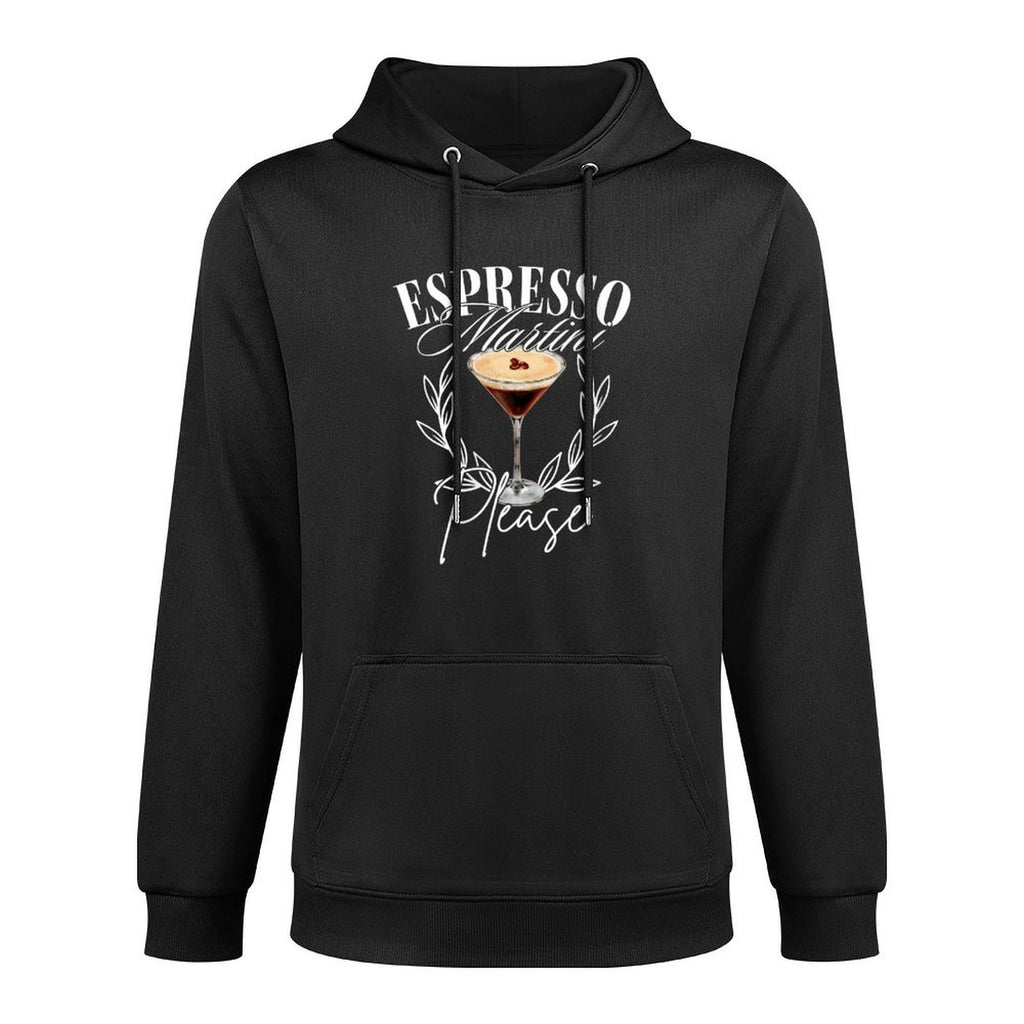 Womens Espresso Martini Please Funny Coffee Martini Cocktail Layering Staple Hoodie