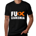 FU Leukemia - Funny Leukemia Awareness  Oversized Silhouette T-Shirt