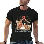 Jesus Christmas Nativity Scene Manger Boho Family Christian  Soft T-Shirt