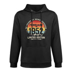 70 Years Old February 1952 Limited Edition 70th Birthday Shape Retention Hoodie