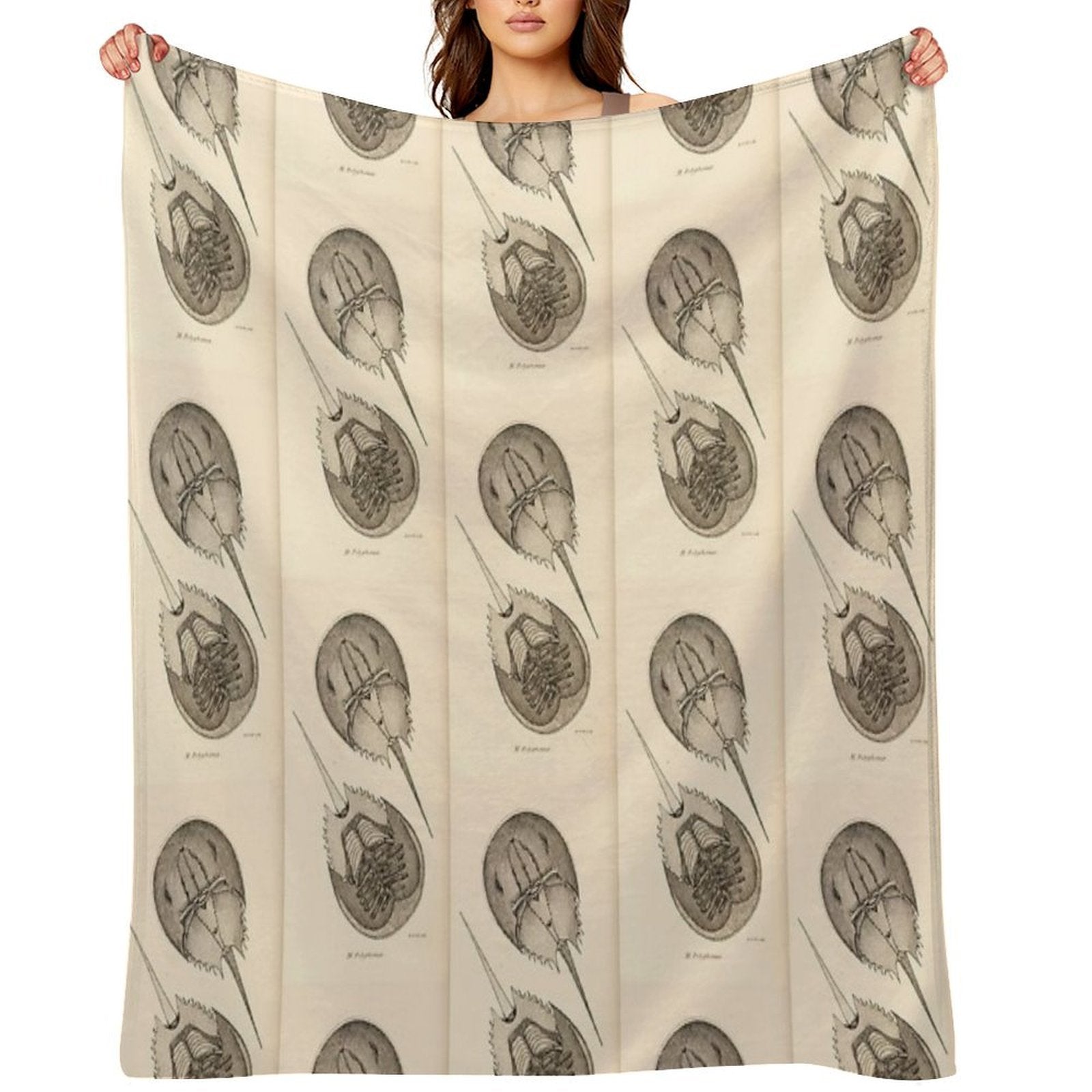 Horseshoe Crabs Lightweight Throw Blanket