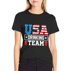 USA Drinking Team Funny Drinking Beer Lover Gift  Classic T-Shirt