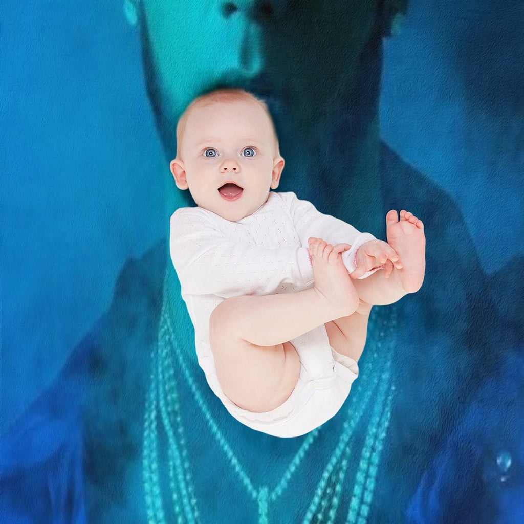 Real Hasta La Muerte Album Cover Anuel AA Sustainable Throw Blanket