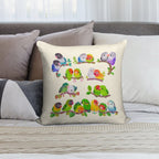 Lovebird - Pastel Soft Home Decor Throw Pillow