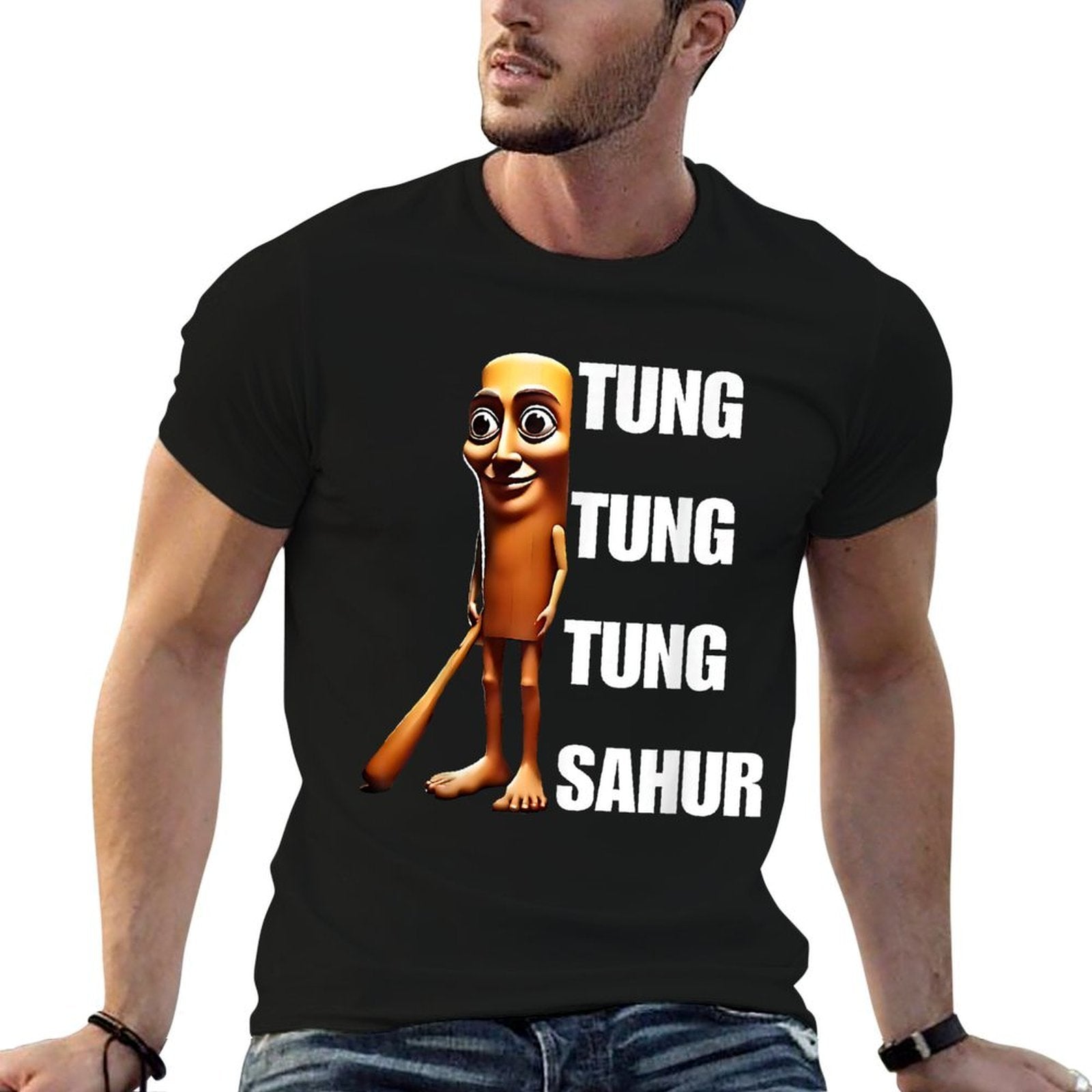 Tung Tung Tung Sahur - Italian Brainrot Meme  Eco-friendly Material T-Shirt