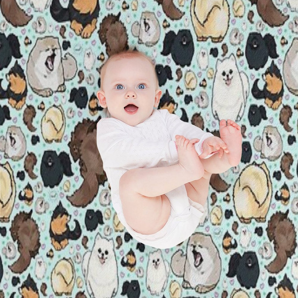 Pomeranians Premium Throw Blanket