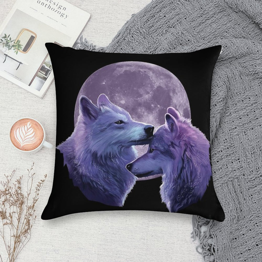 Wolf Lover Gifts Soft Home Decor Throw Pillow