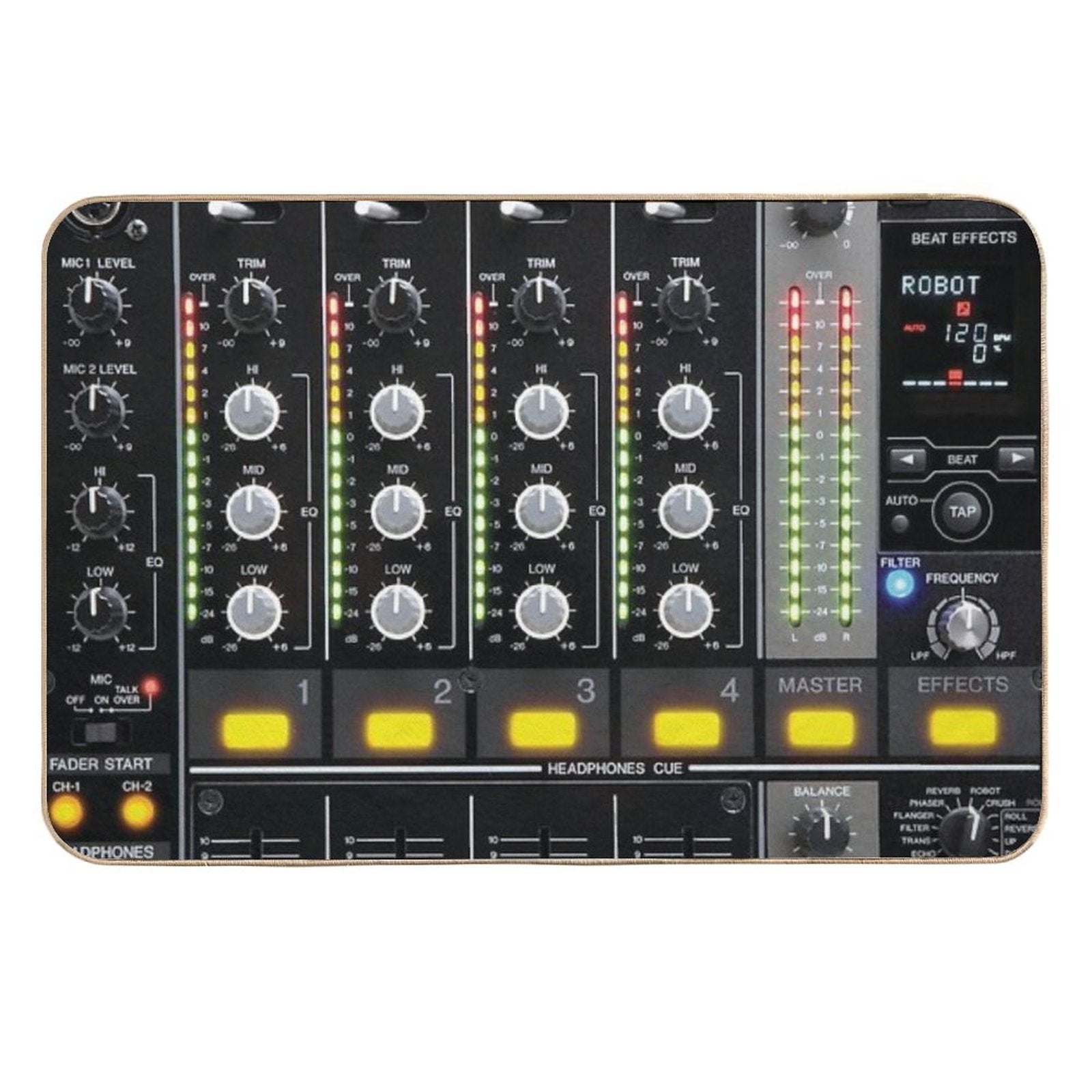 DJ MIXER  Easy To Clean Bath Mat