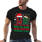 HR Knows If Youve Been Bad Or Good Buffalo Plaid Christmas  Moisture-wicking T-Shirt