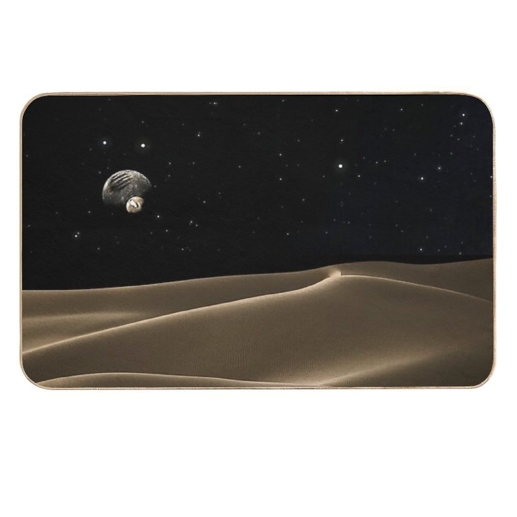 Dune Movie 2020 Fan Art , Moons , Arrakis Desert , Starry Sky  Slip-Resistant Bath Mat