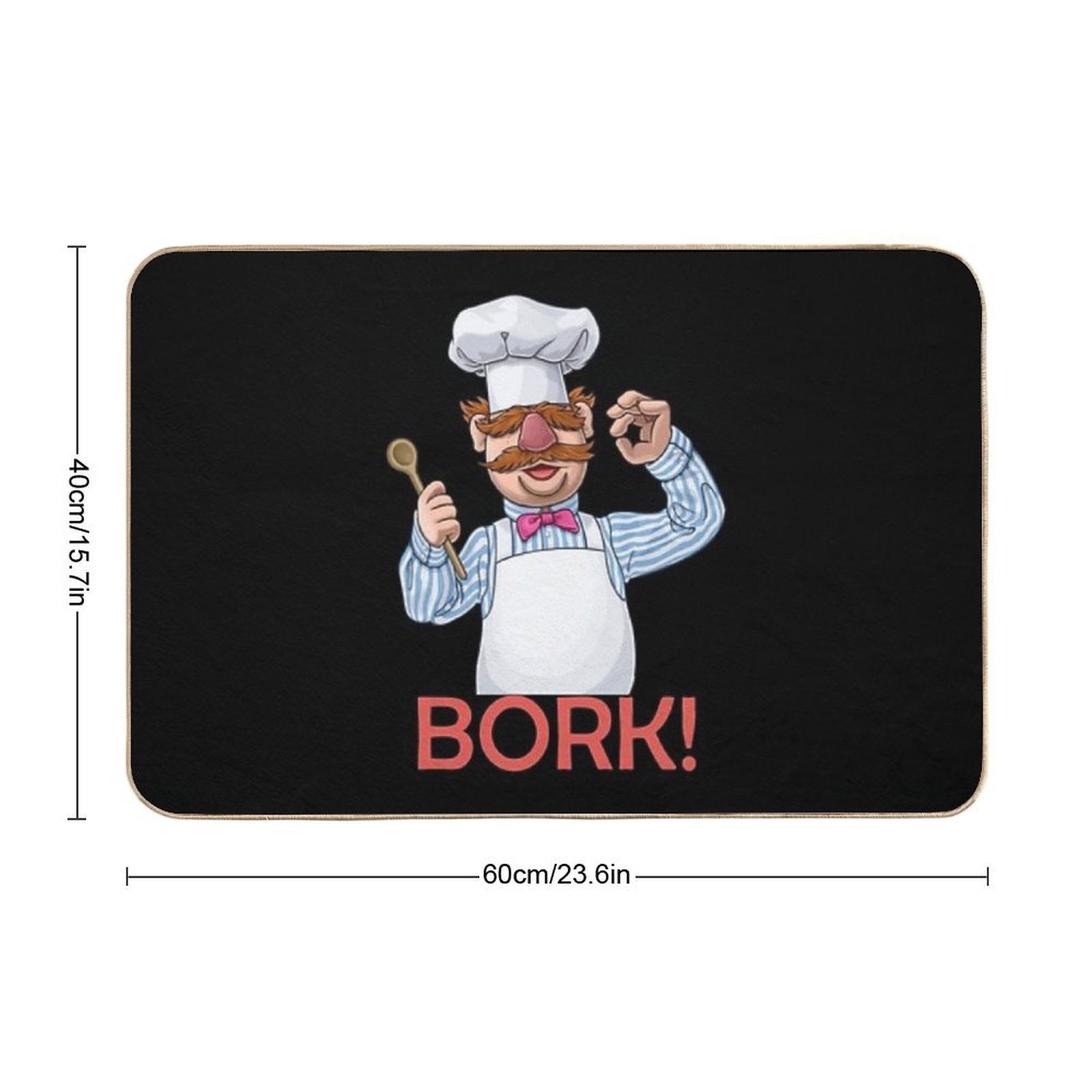 Swedish Chef  Non-Slip Bath Mat