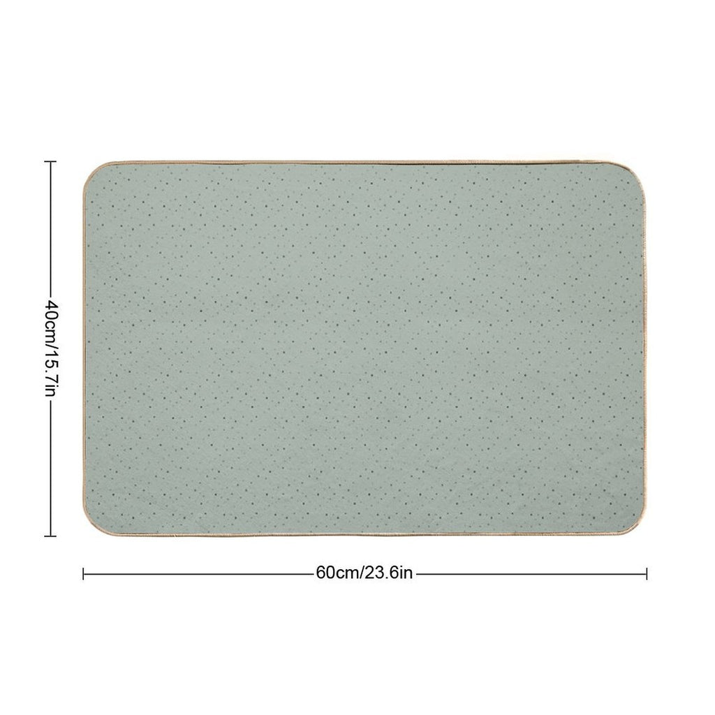 Green Stars  Easy Maintenance Bath Mat