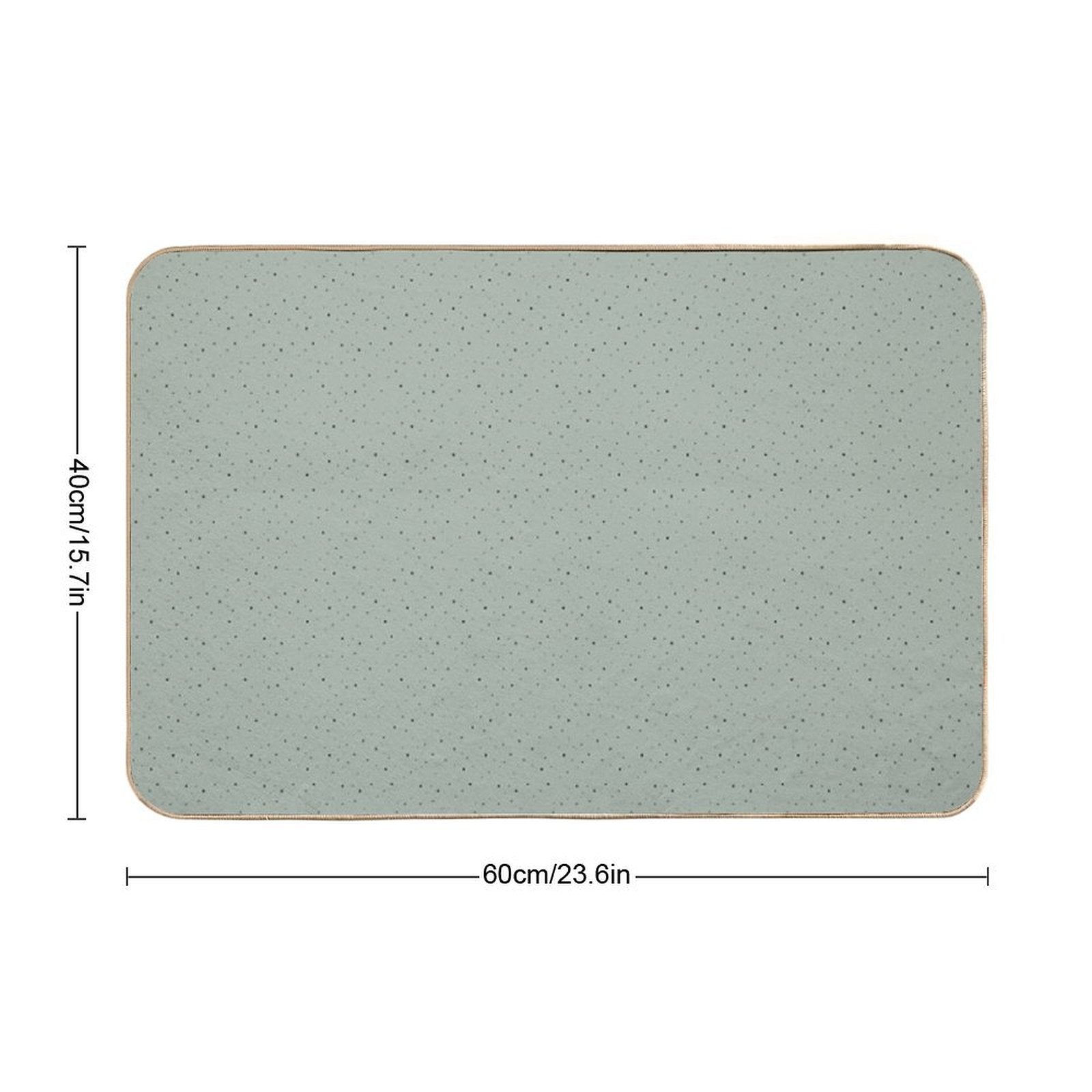 Green Stars  Easy Maintenance Bath Mat