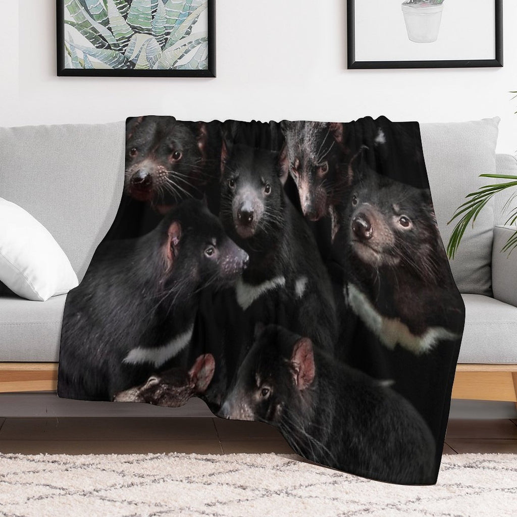 Tasmanian Devils Quick-dry Throw Blanket