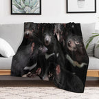 Tasmanian Devils Quick-dry Throw Blanket